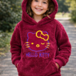 طقم شتوي بناتي دافئ وناعم بخامة فرو