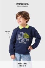 سويت شيرت ولادي شتوي بطبعة مطاطية مميّزة