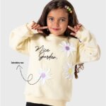 سويتشيرت شتوي بناتي دافئ وأنيق