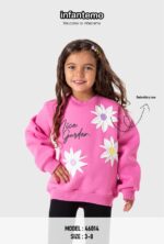 ⁦سويتشيرت شتوي بناتي دافئ وأنيق⁩ - الصورة ⁦2⁩