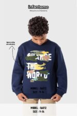 ⁦بلوفر ولادي محير شتوي مطرز⁩ - الصورة ⁦2⁩