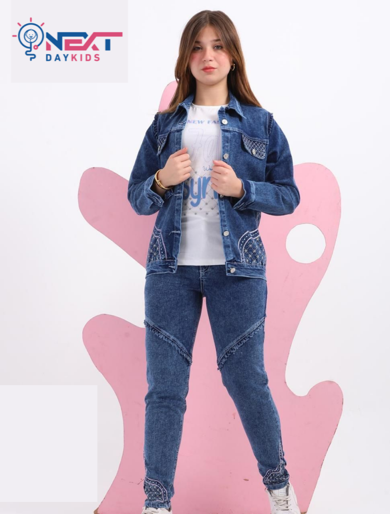 طقم الجينز "Denim Chic" للبنات